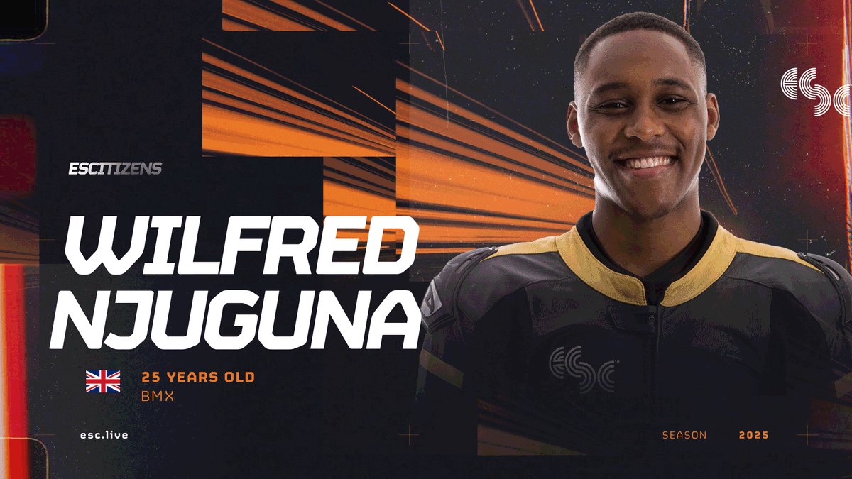 Joining us for his second eSC season is Nottingham-based ex-BMX rider Wilfred Njuguna as part of eSCitizens!