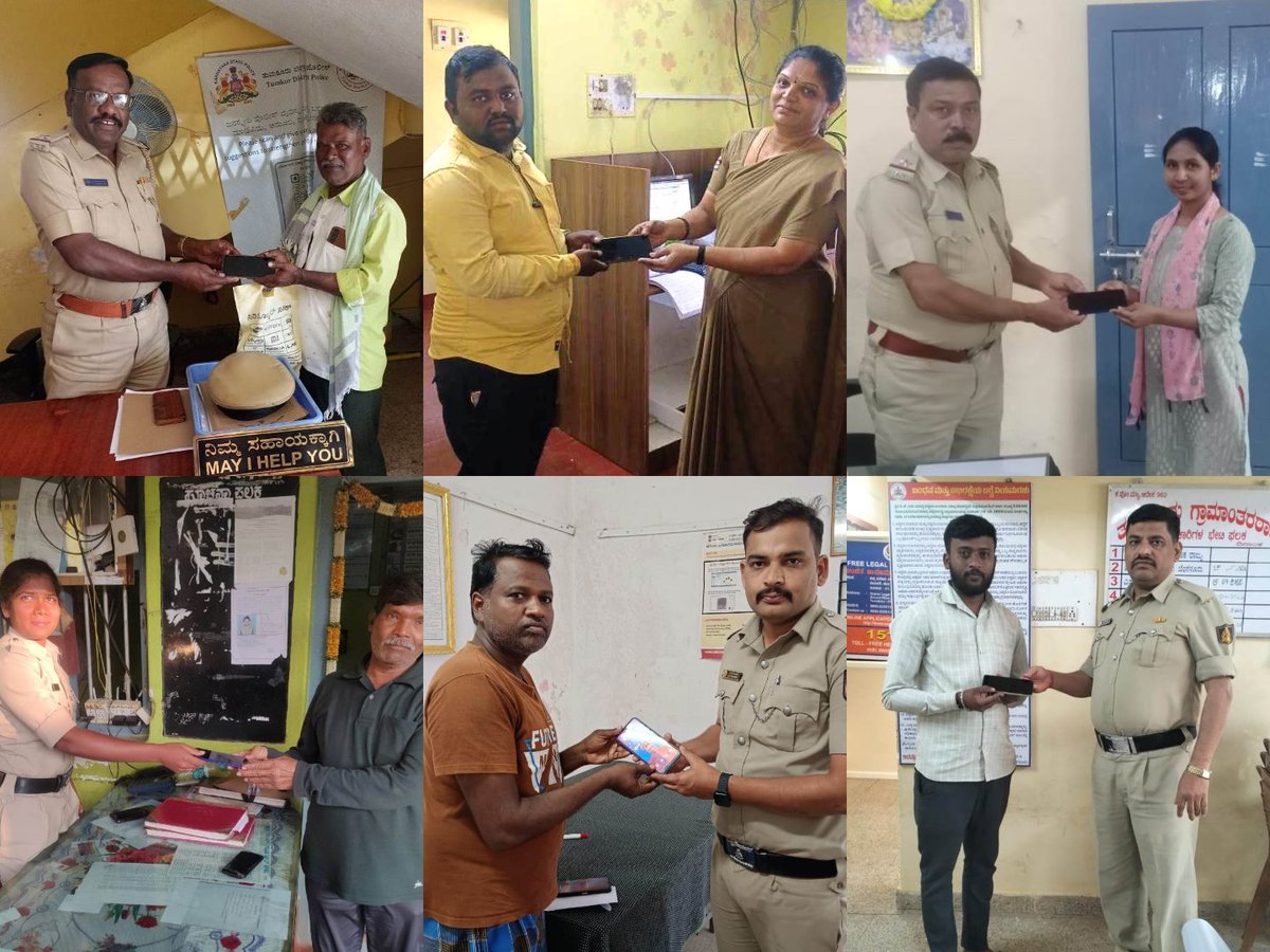 SPTumkur's tweet photo. ನಮ್ಮ ತುಮಕೂರು ಜಿಲ್ಲೆಯ ಠಾಣಾ ವ್ಯಾಪ್ತಿಯಲ್ಲಿ ಕಳೆದು ಹೋಗಿದ್ದ #GubbiPS ನ 05 #HebburPS 08 #JayanagaraPS ನ 03 #KyathsandraPS ನ 01 #KallambellaPS ನ 01 #KGHalliPS ನ 01 #MadhugiriPS ನ 01 #PavagadaPS ನ 01 #TipturTownPS ನ 01 & #TumkurRuralPs ನ 01 ಒಟ್ಟು 22 ಮೊಬೈಲ್ ಫೋನನ್ನುಈ ವಾರ @CEIR ಪೋರ್ಟಲ್ ಮೂಲಕ ಪತ್ತೆ ಮಾಡಿ ವಾರಸುದಾರರಿಗೆ ಹಿಂದಿರುಗಿಸಲಾಗಿರುತ್ತದೆ.
#TumakuruDistrictPolice
#LostMobileTraced
#CEIRPortal
@venkatashok