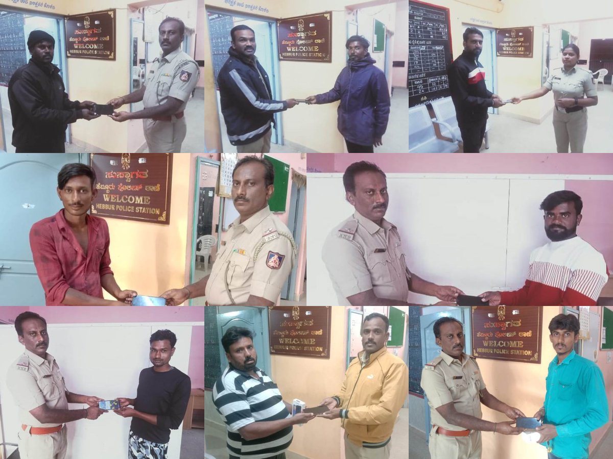 SPTumkur's tweet photo. ನಮ್ಮ ತುಮಕೂರು ಜಿಲ್ಲೆಯ ಠಾಣಾ ವ್ಯಾಪ್ತಿಯಲ್ಲಿ ಕಳೆದು ಹೋಗಿದ್ದ #GubbiPS ನ 05 #HebburPS 08 #JayanagaraPS ನ 03 #KyathsandraPS ನ 01 #KallambellaPS ನ 01 #KGHalliPS ನ 01 #MadhugiriPS ನ 01 #PavagadaPS ನ 01 #TipturTownPS ನ 01 & #TumkurRuralPs ನ 01 ಒಟ್ಟು 22 ಮೊಬೈಲ್ ಫೋನನ್ನುಈ ವಾರ @CEIR ಪೋರ್ಟಲ್ ಮೂಲಕ ಪತ್ತೆ ಮಾಡಿ ವಾರಸುದಾರರಿಗೆ ಹಿಂದಿರುಗಿಸಲಾಗಿರುತ್ತದೆ.
#TumakuruDistrictPolice
#LostMobileTraced
#CEIRPortal
@venkatashok