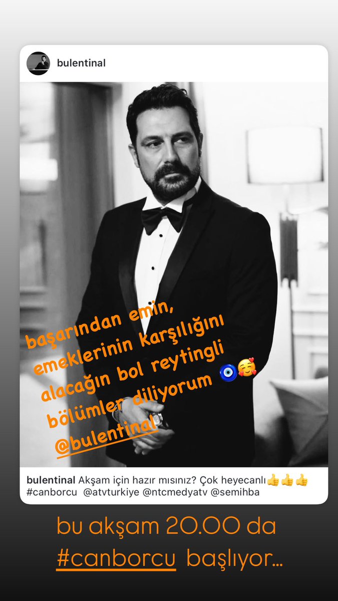 CAN BORCU bu akşam ilk bölümüyle 20.00 da atv ‘de başlıyor… 
yolunuz açık reytinginiz bol olsun <a href="/Blntinal/">Bülent İnal</a> <a href="/canborcudizi/">Can Borcu</a>