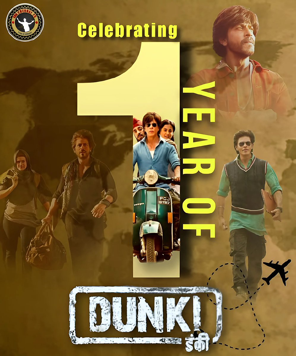 One year of Dunki magic. 

One year of unforgettable Dunki Memories 

#ShahRukhKhan <a href="/iamsrk/">Shah Rukh Khan</a> <a href="/taapsee/">taapsee pannu</a> <a href="/RajkumarHirani/">Rajkumar Hirani</a> <a href="/RHFilmsOfficial/">Rajkumar Hirani Films</a> 

1 YEAR OF GLOBAL HIT DUNKI

#1YearOfDunki