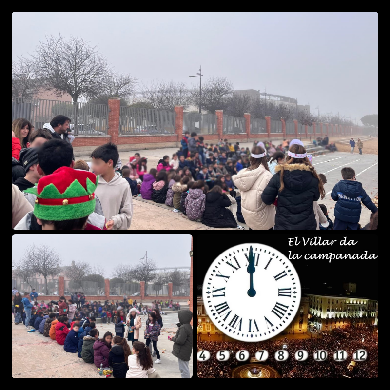 ColeNSVillar's tweet photo. El Villar da la #campanada 🔔
#TradiciónNavideña #Navillar #CentrosEducacyl #micolemola #SoyDelVillar https://t.co/w054LWvgeI