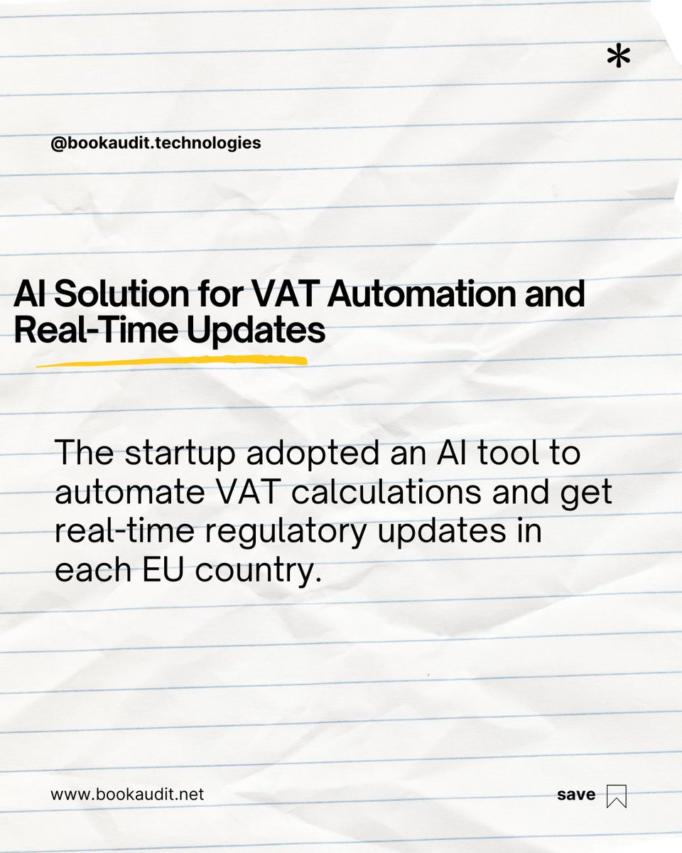 bookaudit's tweet photo. 🚀 How AI Helps SMEs Avoid Tax Penalties 🚀  
Discover how a UK e-commerce startup used AI to master VAT rules, avoid penalties, and streamline operations.  
#SuccessStories #AIDrivenCompliance #SMEGrowth #VATCompliance #EfficientOperations https://t.co/MbWViPlYiM