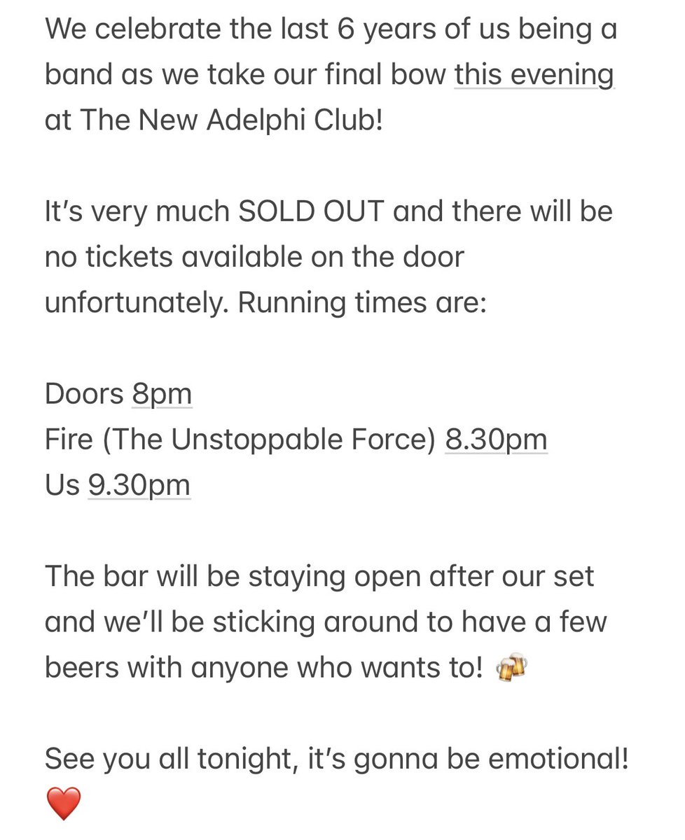 feverbanduk's tweet image. Info for tonight’s final show @TheAdelphiClub! 👇