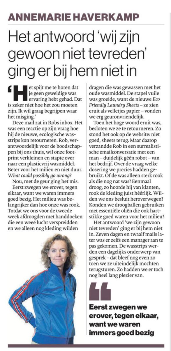 Een surrealistische mailwisseling over ecologische wasstrips.