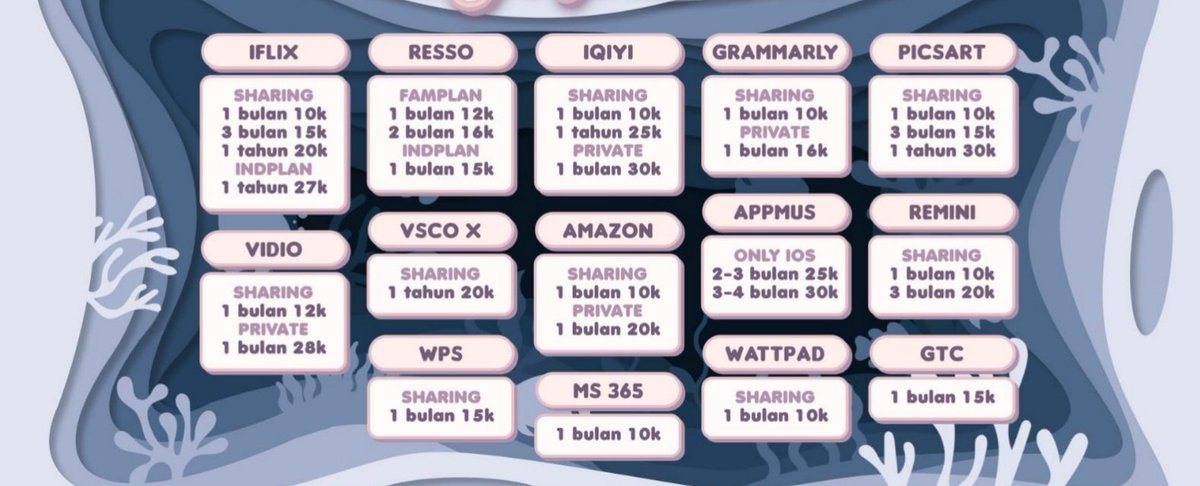 rierss's tweet image. welcome🙌💫 lagi cari app prem ya? yuk mampir ke sini, karena disini tempatnya lengkap bgt loh😻

-legal
-fast respond

jual app prem netflix viu wetv iqiyi youtube spotify disney hbo vidio canva scribd picsart canva capcut amazon prime app mus