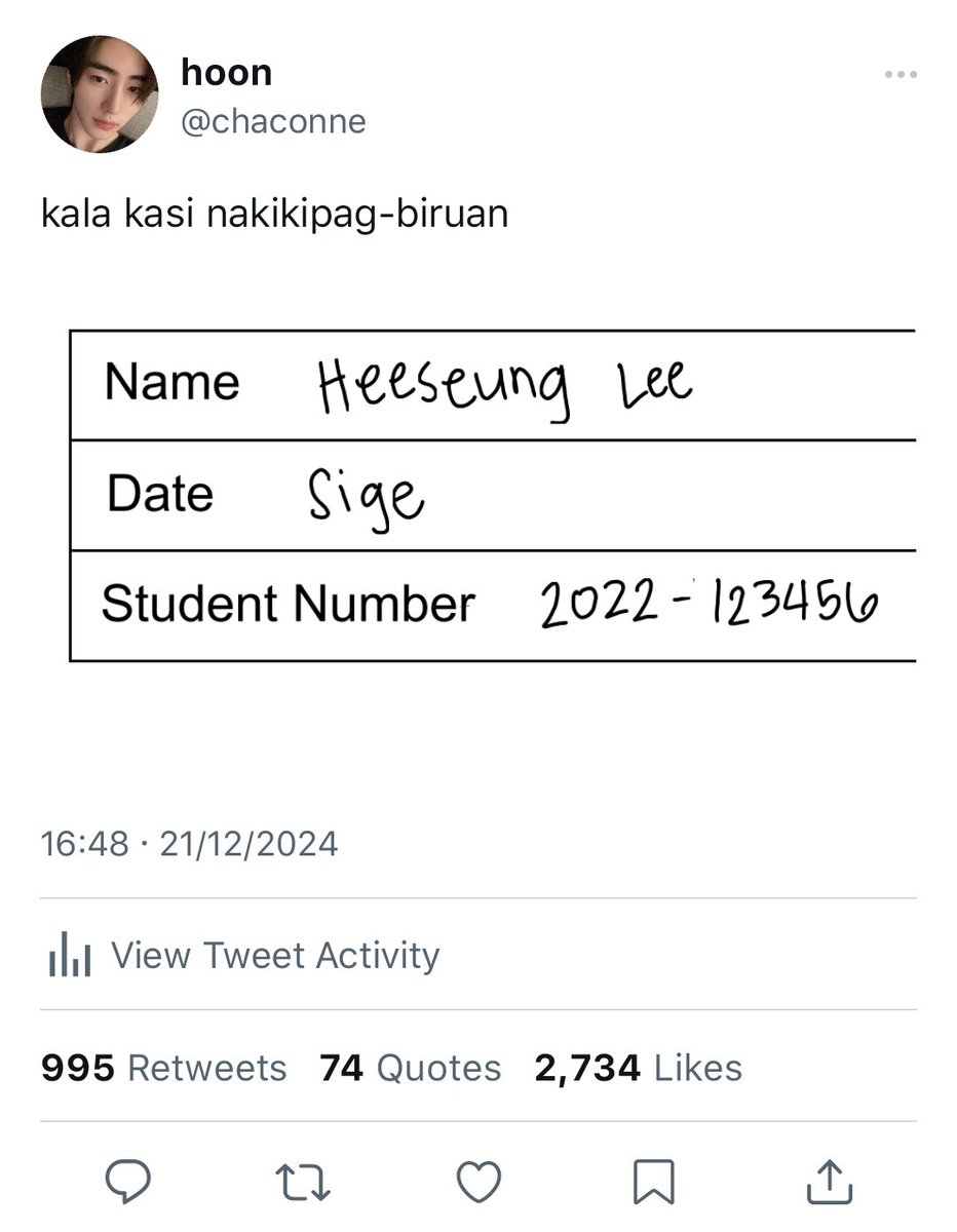 #heehoon few tweets au wherein
