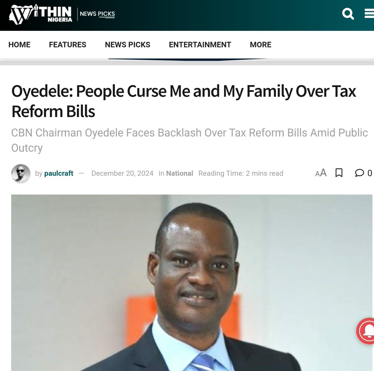 Taiwo Oyedele tweet media