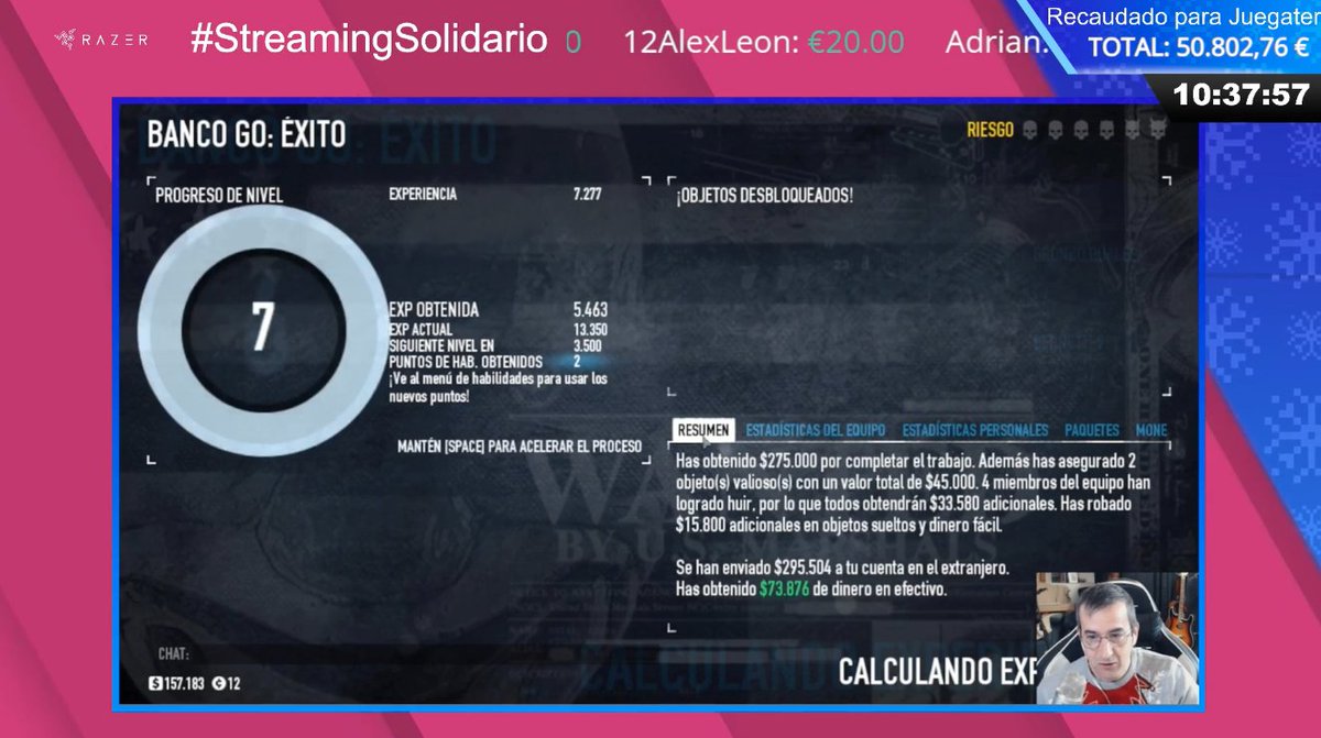 L3tCraft's tweet image. ¿Lo consideramos un robo exitoso? 🤔
#StreamingSolidario a favor de @juegaterapia.
➡️Estamos en nuestro canal de Twitch 💜