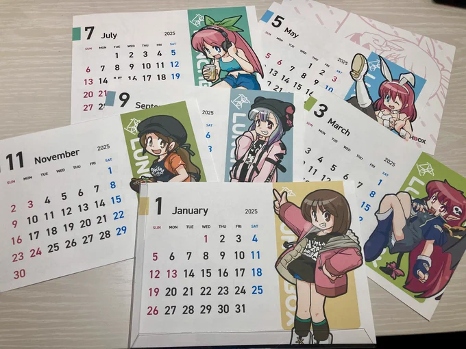 卓上カレンダー試作品できたー
1/4の超やわらか大作戦で出品予定です 