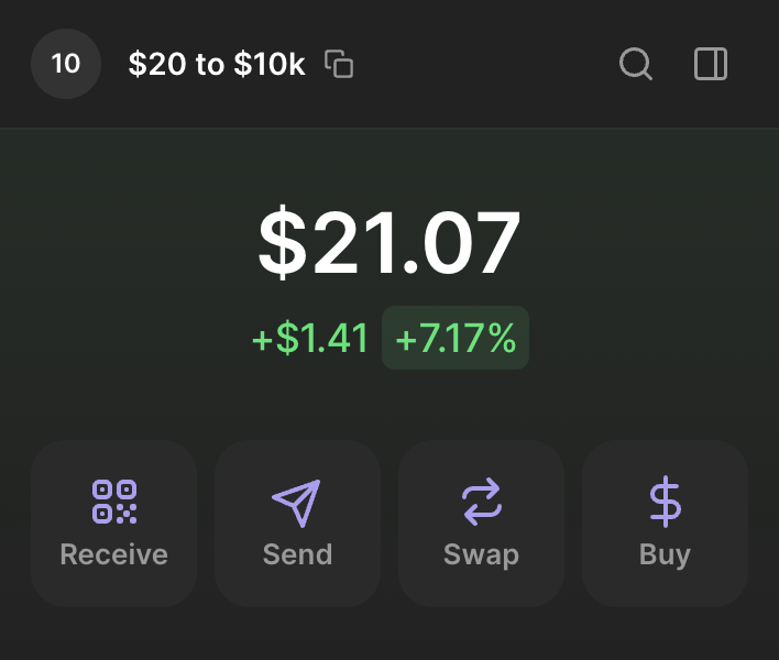 I'm starting a $20 to $10,000 challenge.

Comment "LFG" if you're interested.

It'll happen in my free private group.

Anyone can join it, but you must be following me.

Like and RT to join. Starting tomorrow in my TG channel, link IN BIO.

Turn on notifications...