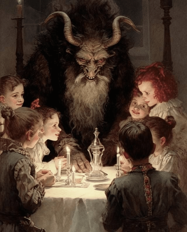 RandomizerGreat's tweet image. The Christmas holiday holds a dark secret...

Winter in December brought not Santa—but a terrifying creature that hunted children.

A tradition so ancient, even the Christian Church couldn't fully erase it.

Here's the full story...🧵