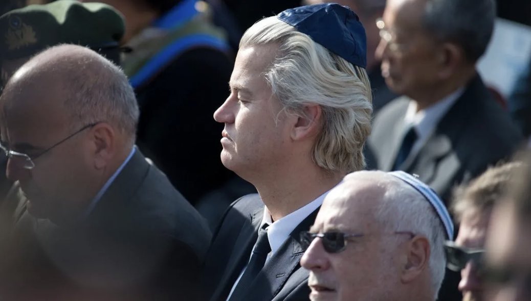GEERT WILDERS:

&gt; Married to a Jewish wife
&gt; Lived in Israel for two years
&gt; Has visited lsraeI 40 times in 25 years
&gt; Inspired the Christmas KiIIer

His true mission is to support lsraeI’s foreign policy and derail the anti-immigration conversation through divide and conquer.