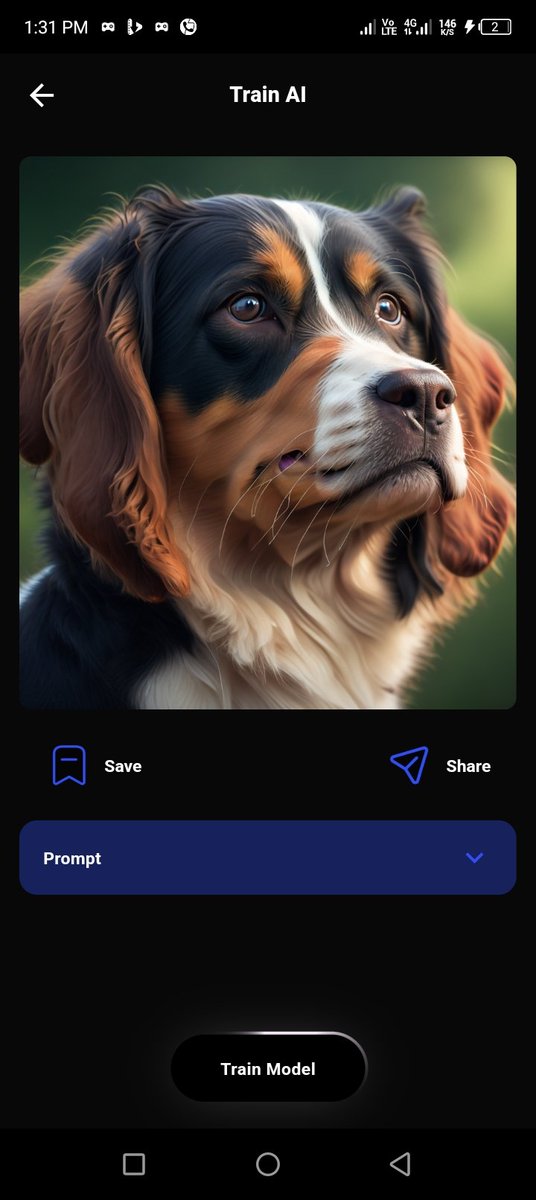 KennyAsher's tweet photo. Check out this amazing AI art I created with @raiinmakerapp and @jambotechnology Dog it's loyal and friendly and this describe my personality https://t.co/2RKtGvyJcs