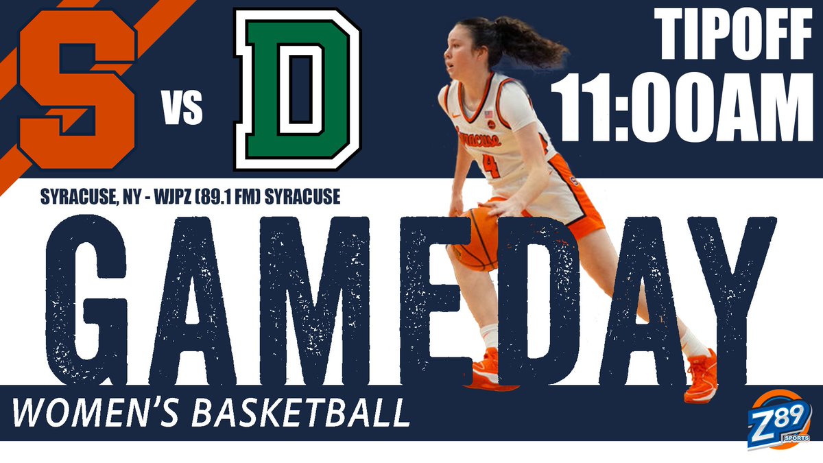 Z89 Sports (@z89sports) on Twitter photo Saturday Morning Hoops!
🏀<a href="/CuseWBB/">Syracuse Women's Basketball</a> & <a href="/DartmouthWBB/">Dartmouth Women's Basketball</a>
🎙️<a href="/SamuelReisTV/">Sam Reis</a> & <a href="/NickEv610/">Nick Evans</a>
⏰11AM (On The Air @ 10:55)
📻89.1 FM
💻z89online.com Saturday Morning Hoops!
🏀<a href="/CuseWBB/">Syracuse Women's Basketball</a> & <a href="/DartmouthWBB/">Dartmouth Women's Basketball</a>
🎙️<a href="/SamuelReisTV/">Sam Reis</a> & <a href="/NickEv610/">Nick Evans</a>
⏰11AM (On The Air @ 10:55)
📻89.1 FM
💻z89online.com