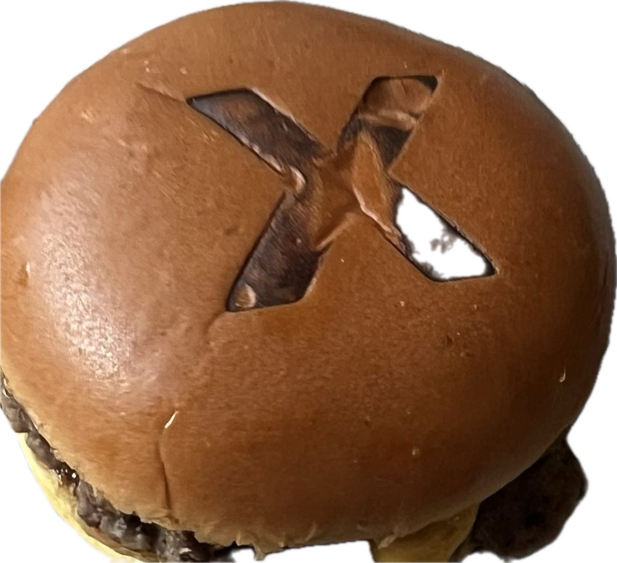 True Story- I ordered a  burger today in a normal restaurant and it comes with an X on it. Guess the price of this burger. 13$ 🤫🤯