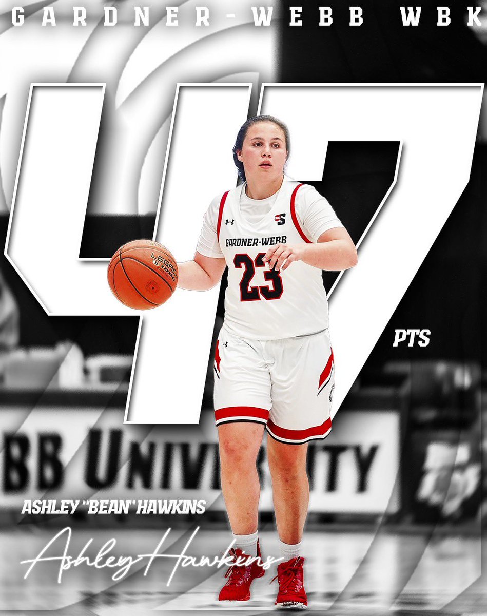 hoopheroines's tweet photo. Ashley Hawkins | @lil_bean_23 

47 points
15-of-35 fg's
3-of-10 3's
14-of-20 ft's
6 rebounds
5 assists
6 steals
0.90 PPP

...in @GWU_WBK 99-97 double ot loss to Queens, NC. https://t.co/5sgcrlMC1f