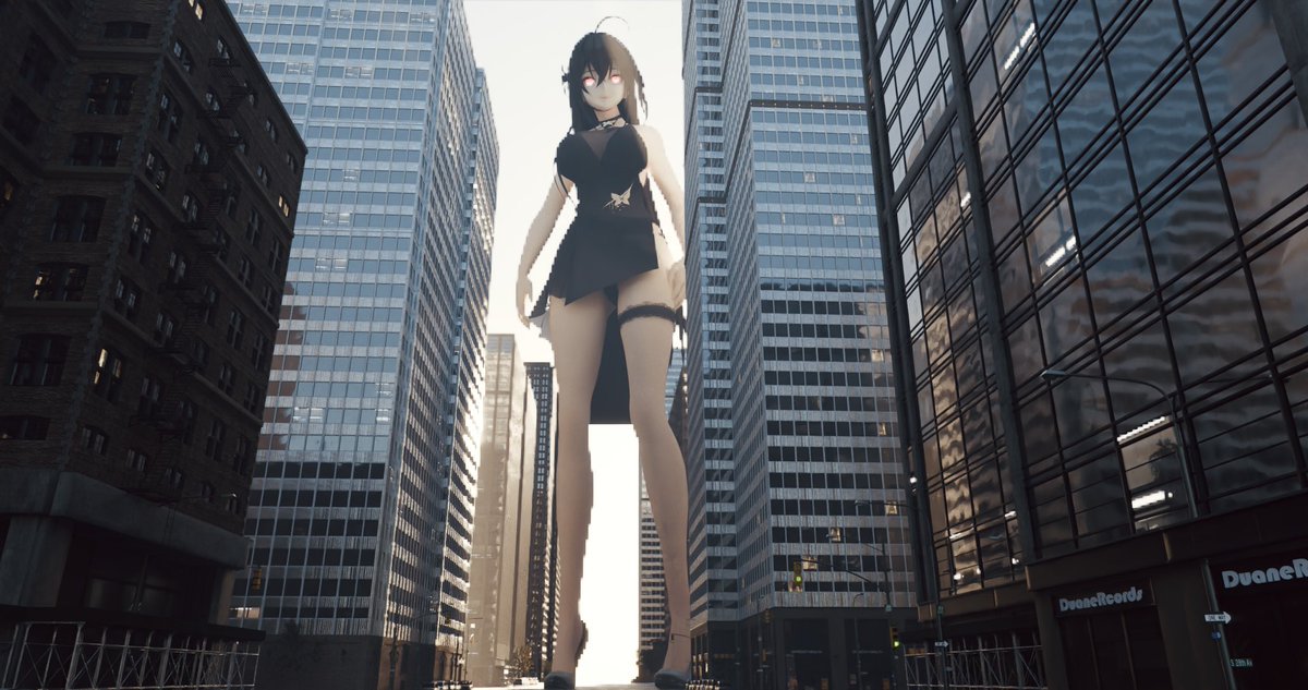 EElRein's tweet image. Ahh……actually this is just a test scene cause I didn’t realize it’s impossible for me to fracture these high poly buildings with my PC until today.🥲
#giantess
#sizetwitter