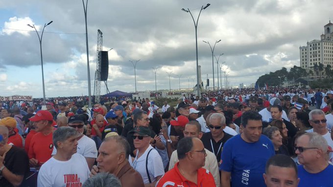La marcha de medio millón de personas en La Habana y las actividades  de diversa índole realizadas en el resto de los territorios fueron una muestra contundente del reclamo del pueblo de #Cuba: ¡#TumbaElBloqueo y sácanos de la lista!