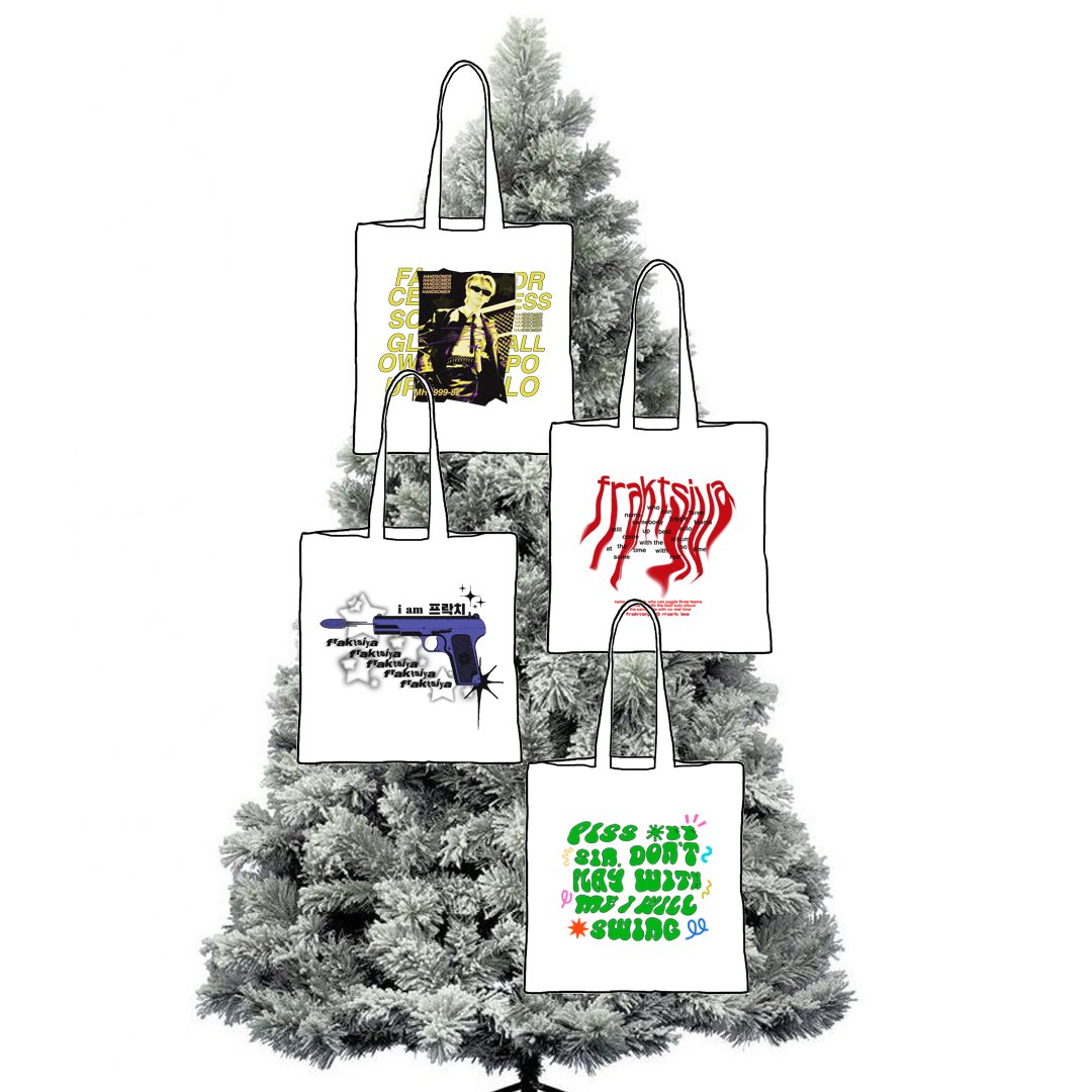 miscmatch's tweet image. be ready to give the most slayful gift to your markfs friends! 

#marklee #fraktsiya #kpoptotebag