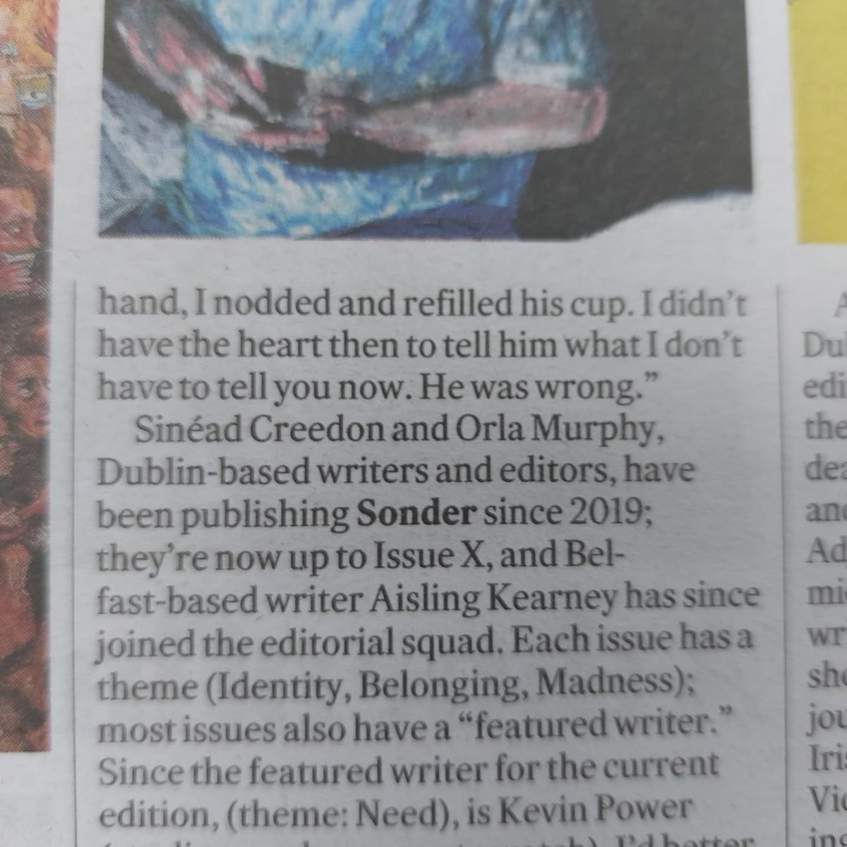 SplonkFlash (@splonk1) on Twitter photo Lovely shout out for Splonk in <a href="/IrishTimesCultr/">Irish Times Culture</a> today and specifically for Allingham Flash Prize winner #partridgeboswell.
Thanks to #KevinPower & <a href="/MartinDoyleIT/">Martin Doyle</a>
#splonk #splonk12 #allinghamprize #literarymagazine #irishliteraryjournals Lovely shout out for Splonk in <a href="/IrishTimesCultr/">Irish Times Culture</a> today and specifically for Allingham Flash Prize winner #partridgeboswell.
Thanks to #KevinPower & <a href="/MartinDoyleIT/">Martin Doyle</a>
#splonk #splonk12 #allinghamprize #literarymagazine #irishliteraryjournals