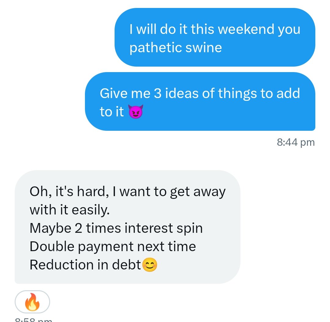TheFDAccountant's tweet photo. We had a poll for @MPigalop birthday but now it is time for his Christmas present 
Here are his ideas but tell me in the comments what would you like to see the poll to screw up his pathetic life even more  😈 https://t.co/CGytv0PBGz