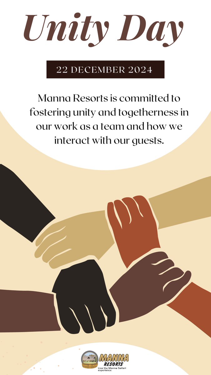 MannaResorts's tweet photo. Happy Unity Day !

#mannaresorts https://t.co/pssOlKzFnS