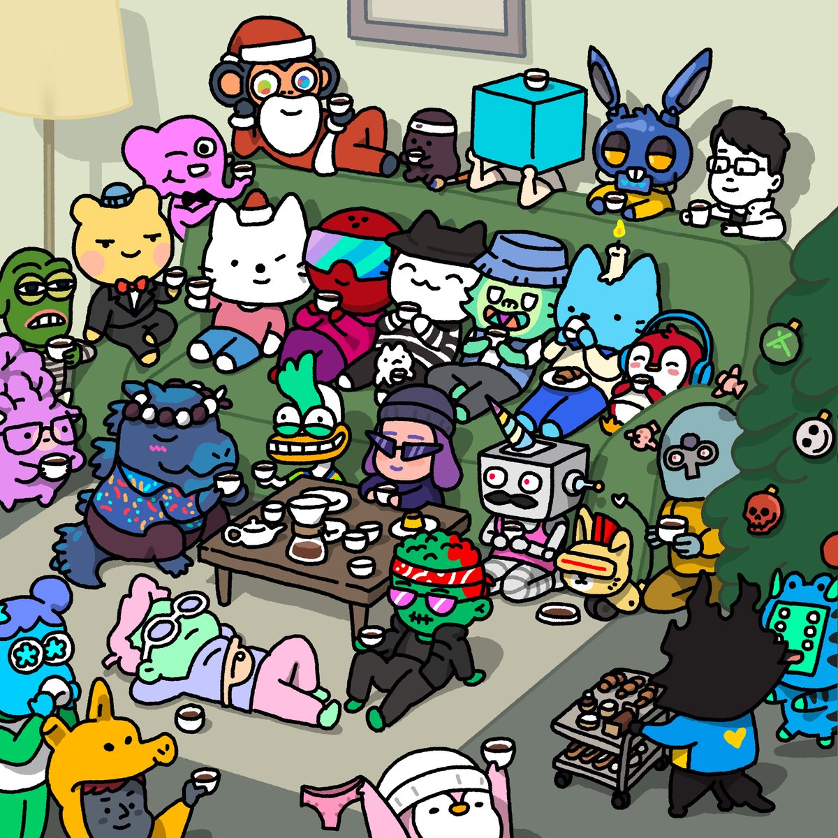 Gm ☕️🎄 The holidays are coming! Have a super cozy and joyful weekend! ✨❄️