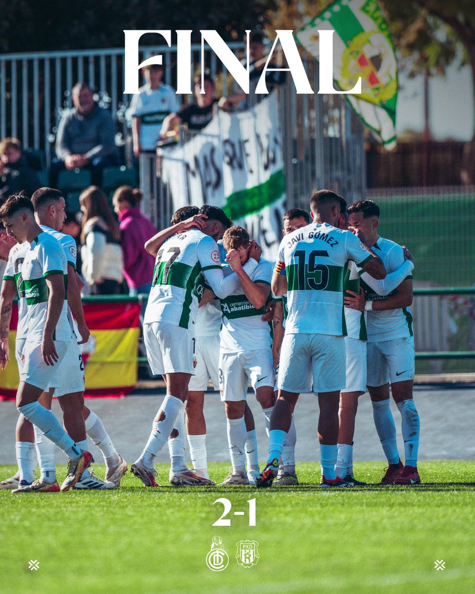 futbolbaseECF's tweet photo. 🟢 2-1 ⚫️ | 𝗙𝗜𝗡𝗔𝗟 | ¡VICTORIA PARA CERRAR EL AÑO! 

#IlicitanoPenya | #MuchoElche https://t.co/gEgB8lAjrw