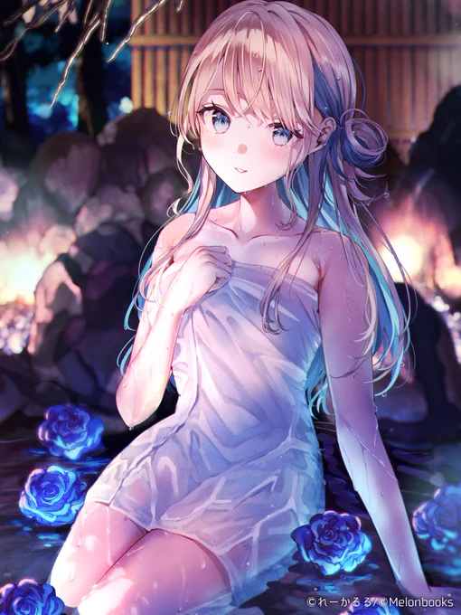 湯煙に咲く花 