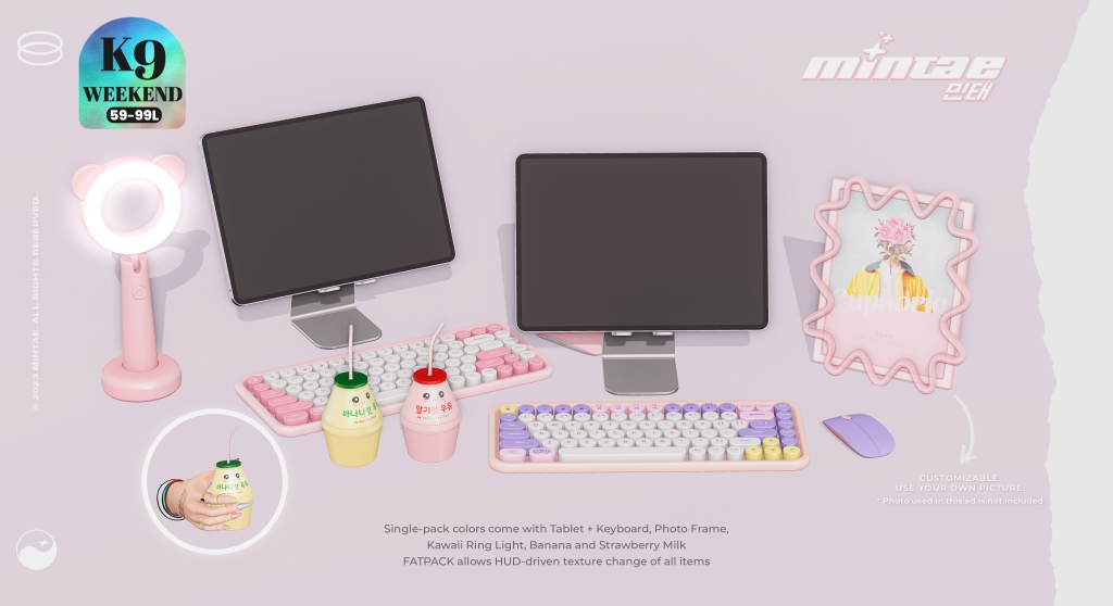KawaiiFeedSL's tweet photo. Mintae: Euphoria Desk〡K9 Weekend Sale @ Mainstore〡Taxi: https://t.co/kzyHHUVJuD
#secondlife #metaverse #mintae #k9weekendsale #mainstore #kawaiifeed https://t.co/gaDMR0d3T5