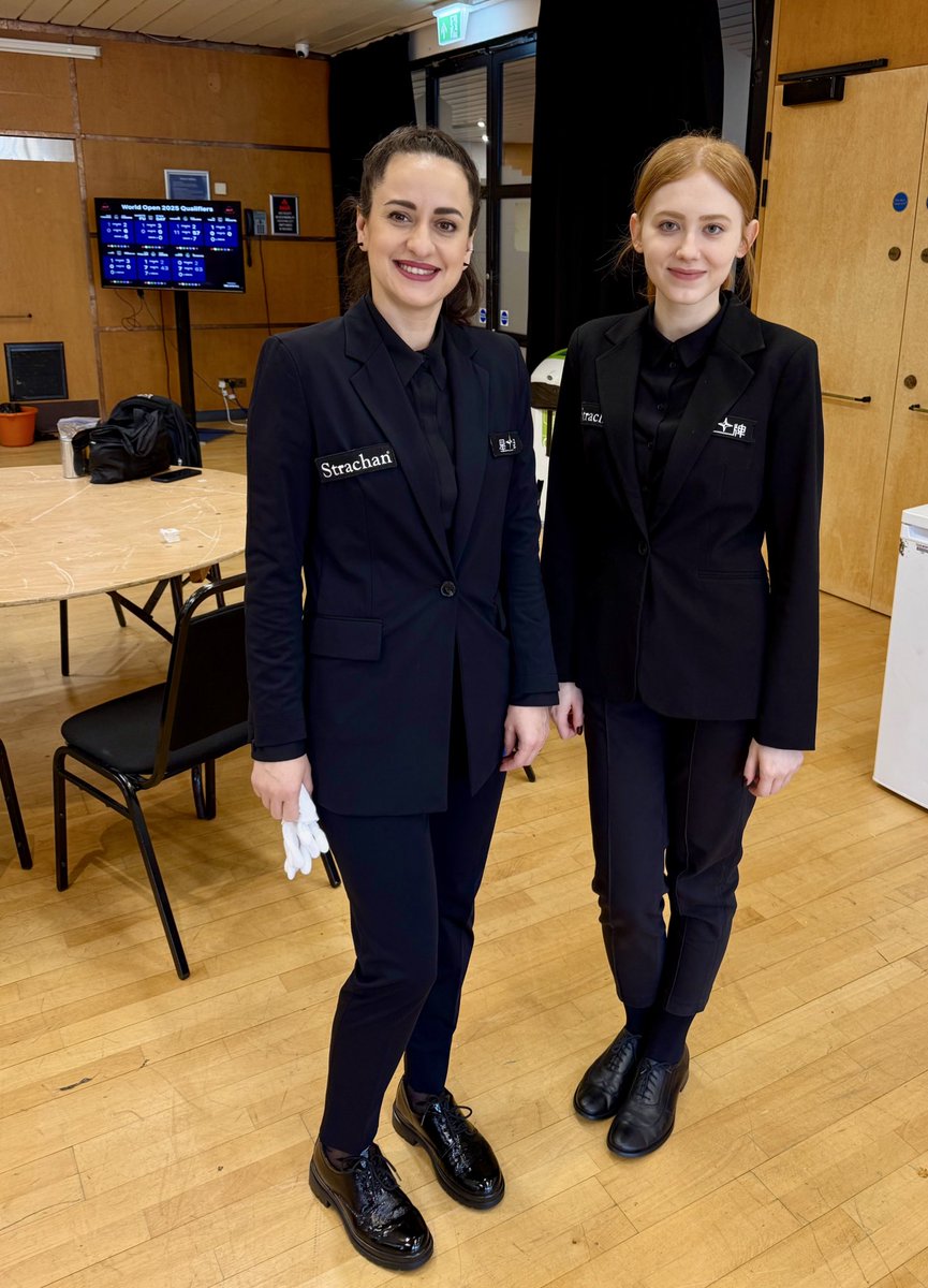 josannatasha's tweet photo. Girls on shift๐คต๐ปโโ๏ธ๐คต๐ปโโ๏ธ #Sheffield #snooker #worldopenqualifiers https://t.co/rUr3haKqiC