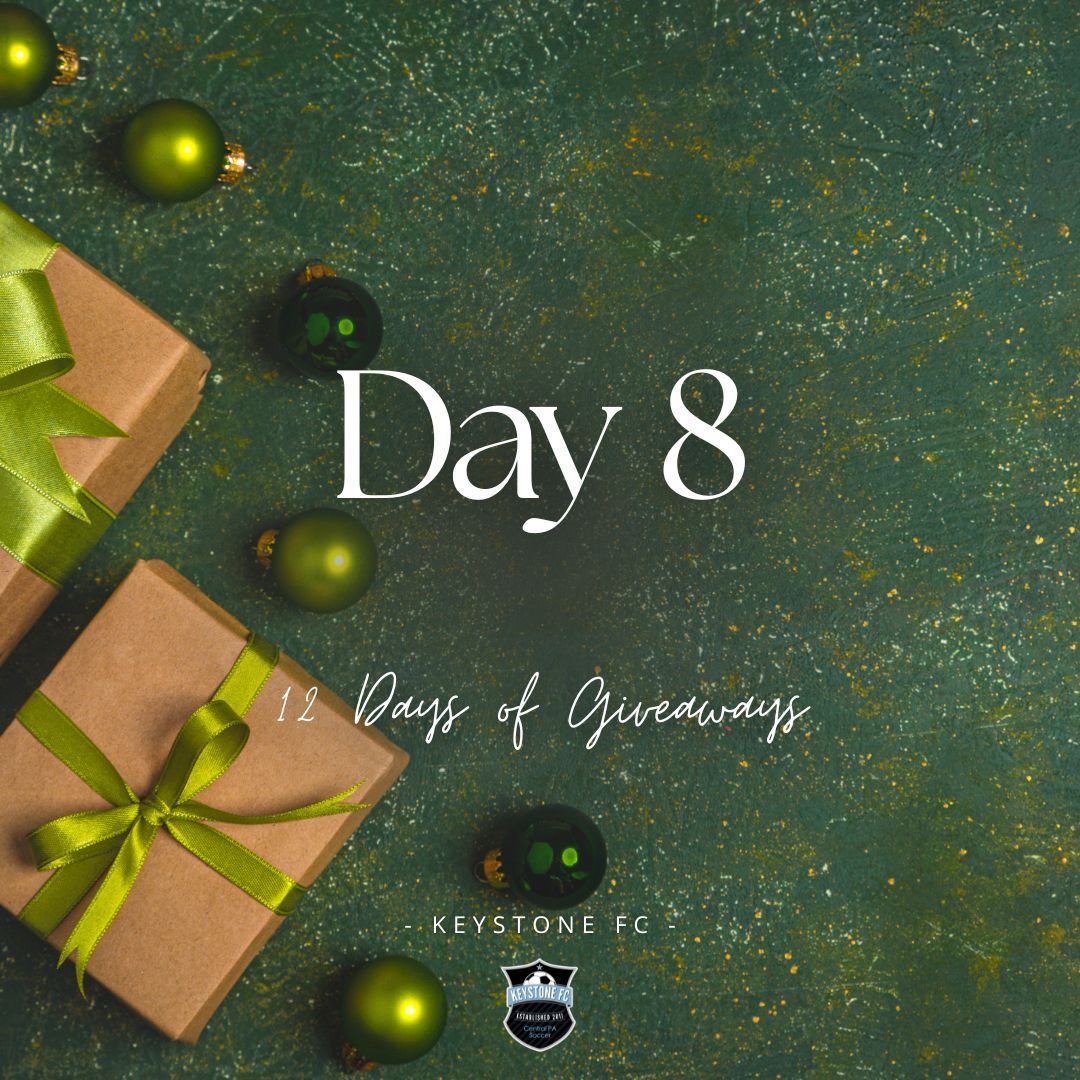 keystone_fc's tweet photo. Eight more days ‘til the grand prize! 🎄 There's still plenty of time to win big. Like, share, and follow to keep the holiday spirit alive and win a Keystone FC Stadium Seat. 

Congratulations to our winner from yesterday, Amanda Perez!

#developinghighqualityplayers https://t.co/KL5wiFDJJQ