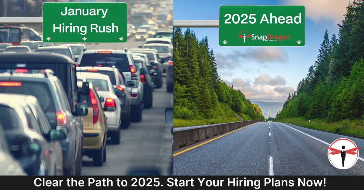 SnapDragonNH's tweet image. 🛣️ “2025 Ahead” or “January Hiring Rush”? The choice is yours. Start your hiring plans now with SnapDragon Associates and skip the chaos. 
🎯 snapdragonassociates.com/contact/

#ProactiveHiring #BuildingMaterials #2025Workforce #AvoidTheRush #SnapDragonAssociates