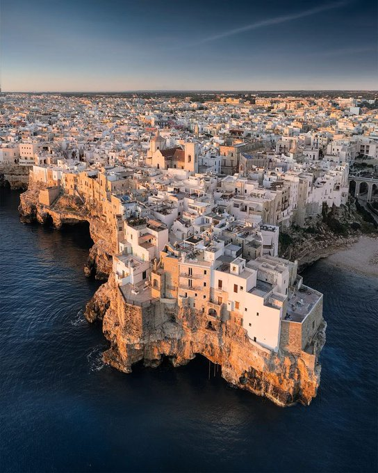 18. Polignano a Mare

A clifftop town in Puglia with crystal-clear waters and iconic views.