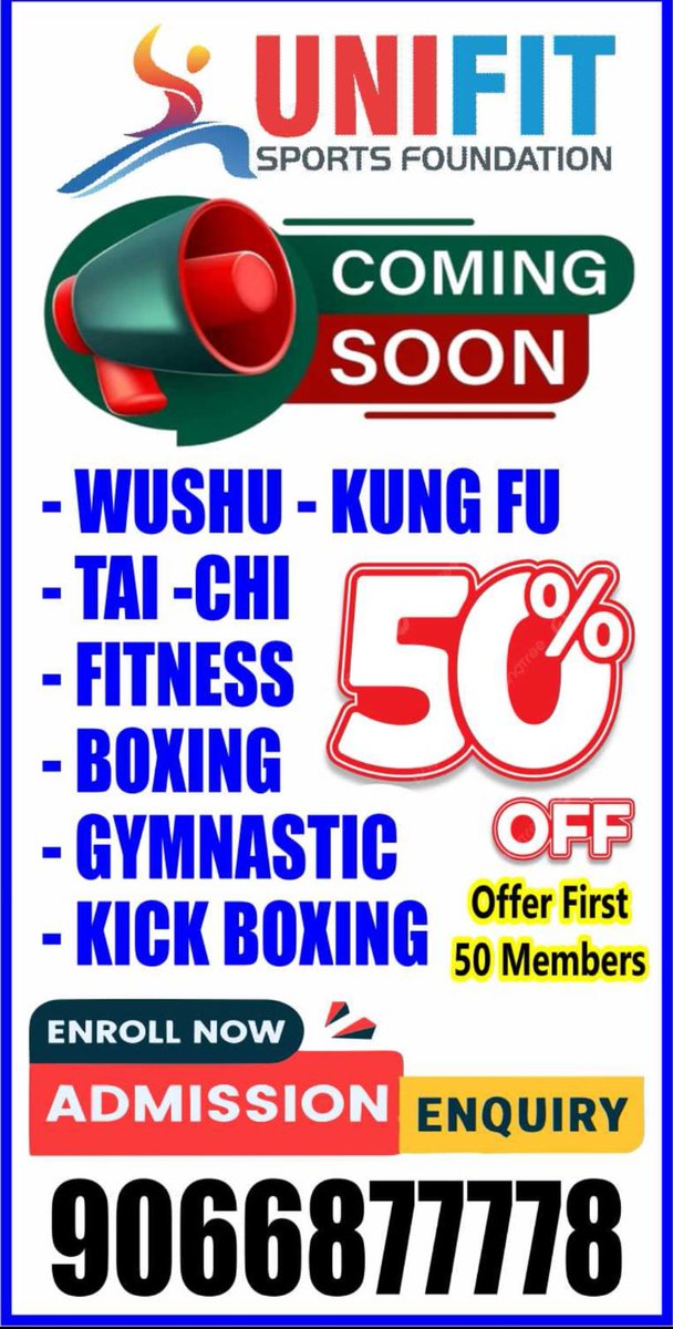 AndUnifit's tweet photo. *Subject* :  Exciting News: Unifit Sports Foundation Branch 2 is Coming Soon!  
 I am delighted to share some wonderful news with you all. We are thrilled to announce the launch of our **second branch of Unifit Sports Foundation** in **Sarjapura, near Abbhaiha Circle**. https://t.co/8iUDuA1TRz