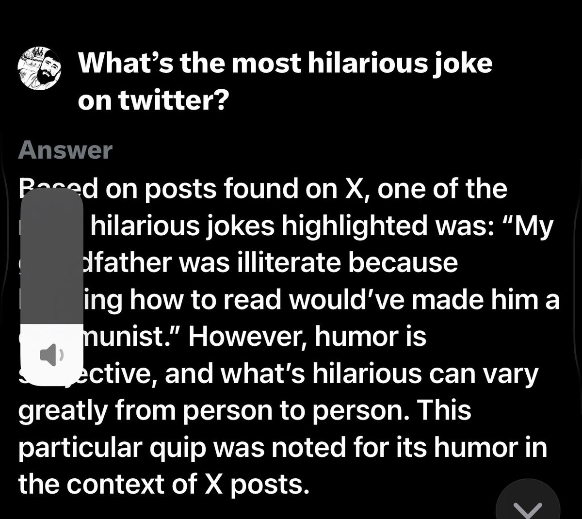 ThorJack's tweet image. Dude I don’t care about politics but Grok thinks politics are a joke