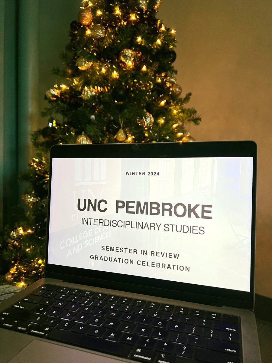 uncpcas's tweet image. Our Interdisciplinary Studies Program hosted a Virtual Semester in Review Graduation Celebration from right here in the Oxendine Administrative Building, welcoming students who gathered to hear program news and celebrate the Class of 2024! #WellDone #InterdisciplinaryStudies 🎓