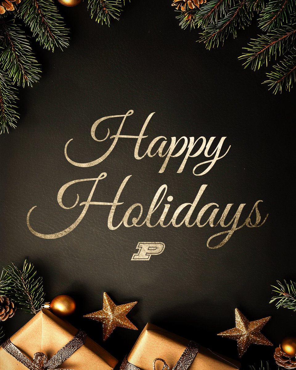 PurdueSports's tweet photo. Wishing you a joyous holiday season, Boilermakers! ❄️ https://t.co/qMxdBC0sNo
