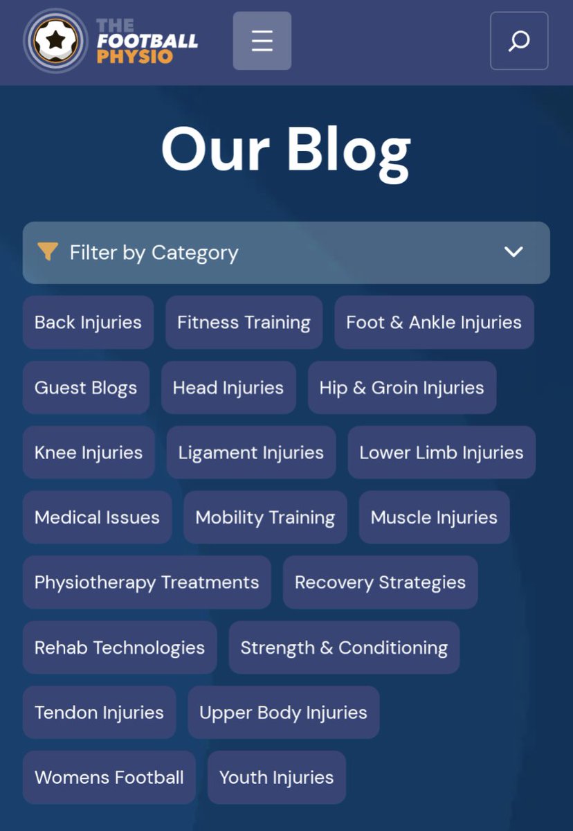 TheFootballPhys's tweet image. ⚽📊💪🏼Check out our blog articles that cover a variety of injury and performance related topics.

🔗thefootballphysio.co.uk/articles/