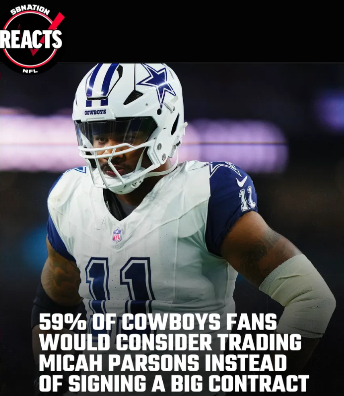 DannyPhantom24's tweet image. Cowboys fans are notorious for crying about not having enough talent, but the majority would be willing to trade away Micah Parsons, who is one of the best players in the league.

This is insane to me. With all due respect, this fanbase can be cuckoo sometimes.