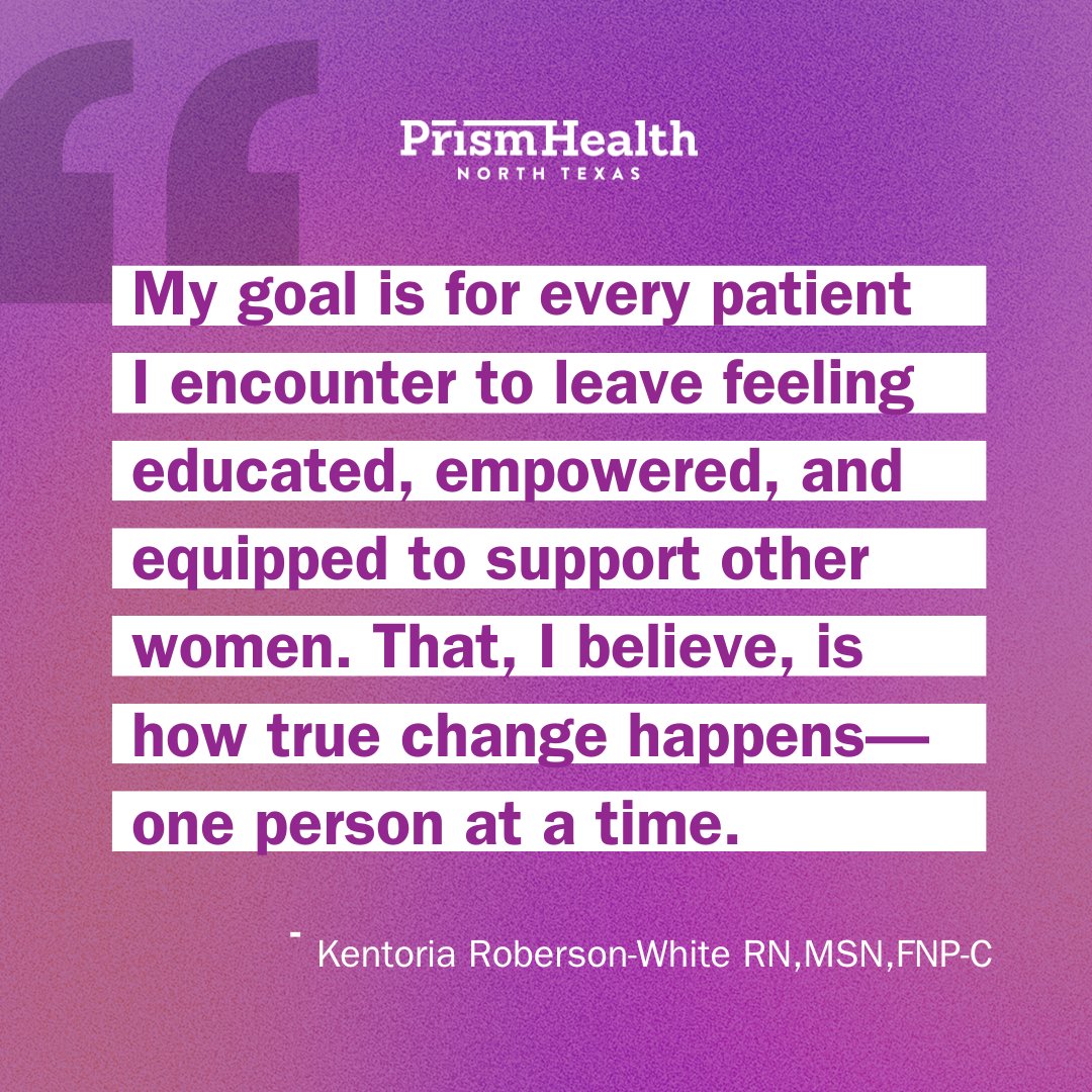Meet Kentoria Roberson-White RN,MSN,FNP-C, a provider at our South Dallas Health Center focused on Women’s Health and Gynecological care. She is now accepting appointments. Make yours today by visiting  bit.ly/4h0eZpf or by calling 214-736-0581.