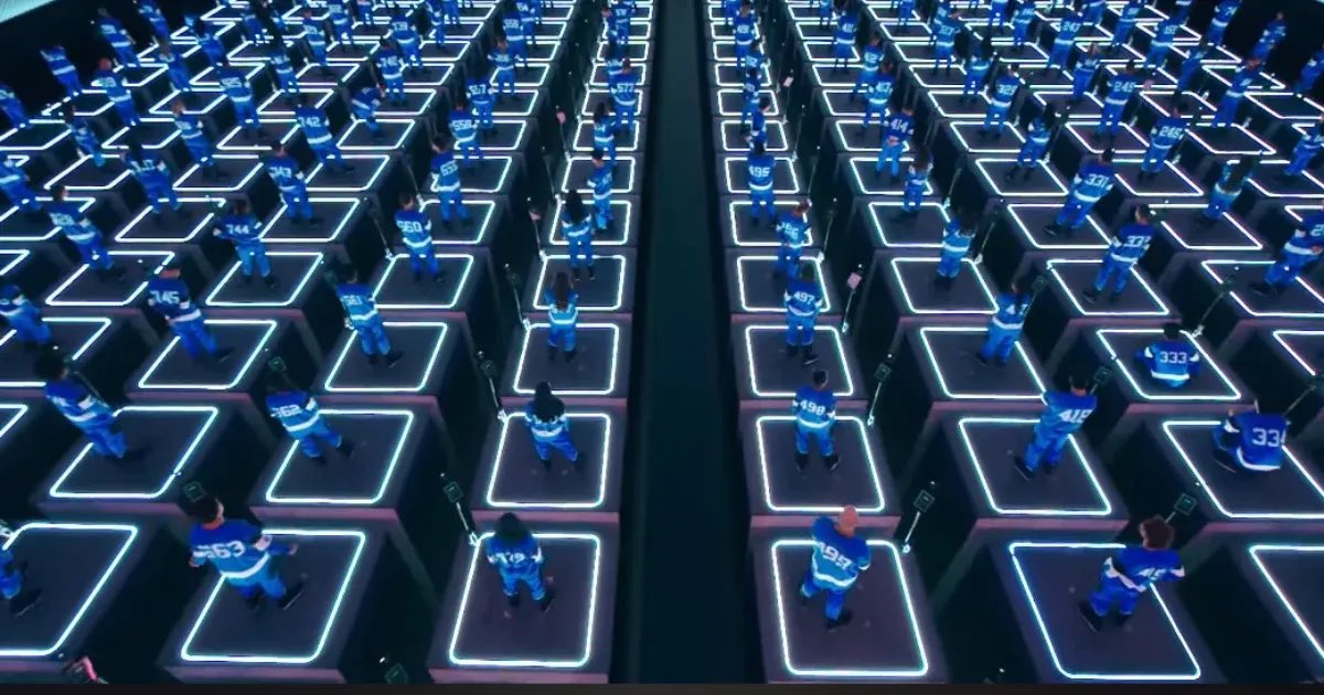 Lon's tweet image. The juxtaposition of the humans-as-cattle Beast Games and the announcement of OpenAI o3 is really hitting all of the Black Mirror dystopian full-send vibes for our future.