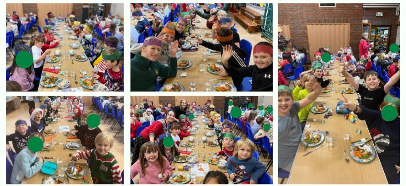 Last Wednesday saw our annual Christmas dinner day and I think you can see from the smiles, what a happy and joyous day this always is for the team. Big thanks to our catering team who cooked a delicious meal for the children and to all the staff who served the children!