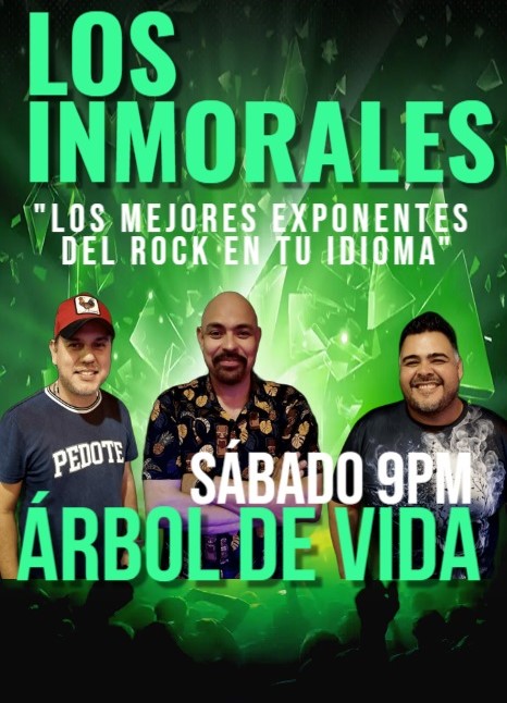 nethobecerra's tweet photo. Hoy Sábado 21 a partir de las 9pm, #LOSINMORALES llegamos al Corazón de Hermosillo con Lo Mejor Del Rock En Tu Idioma. Ven con tus amigos o familia a disfrutar de los deliciosos y variados platillos y ricas bebidas que te brinda Arbol de Vida Hermosillo, sin duda tu mejor opción! https://t.co/hNib0Ov1Pp