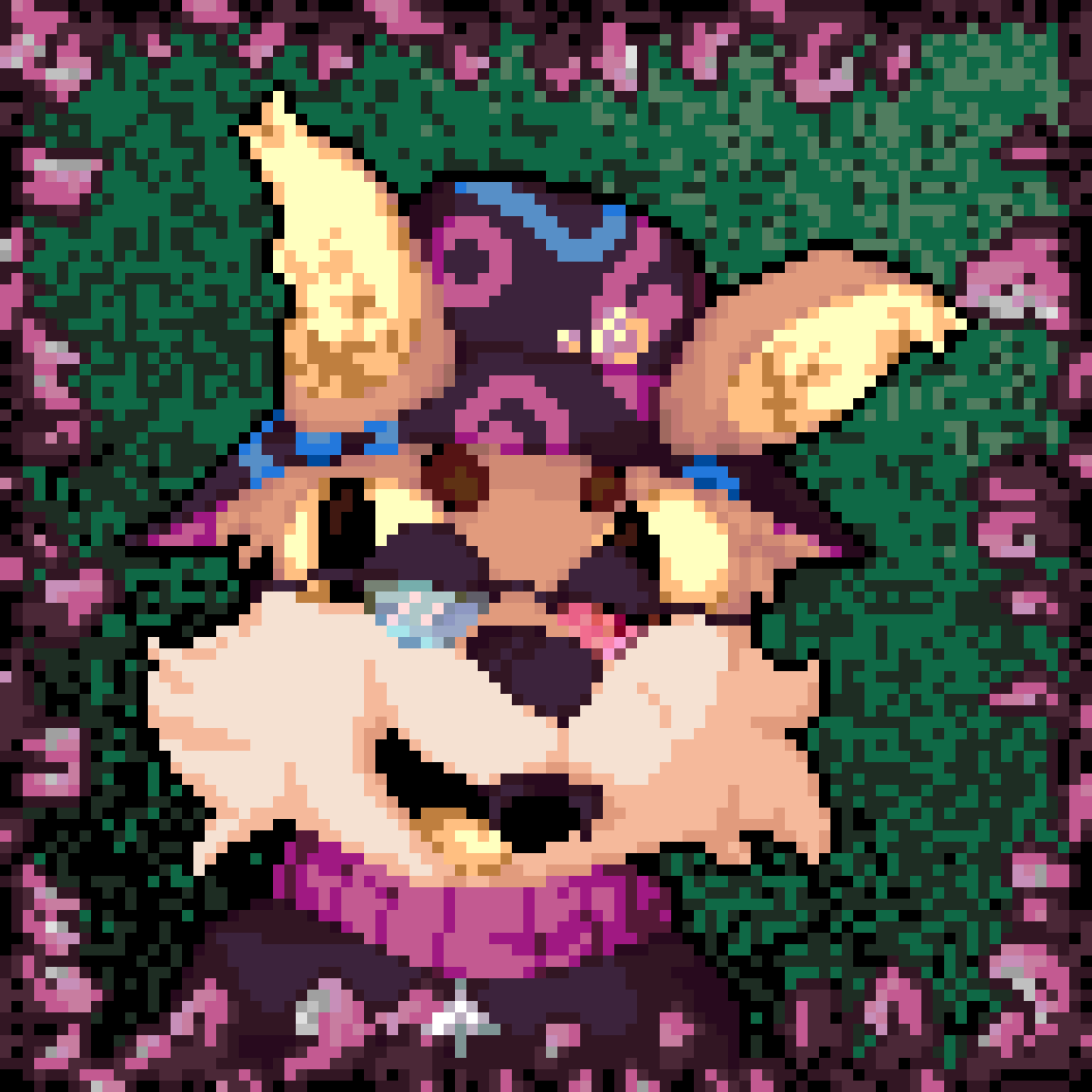 Some #pixelart gift art for <a href="/Summer_Sushi/">Sushi</a>, with their OC Pixel!