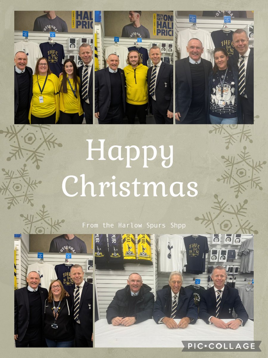 DebzyAnn's tweet photo. Another great turn out, thank you to our Legends Paul Allen, David Howells and Martin Chivers and all that came to see them. Merry Christmas and a Happy 2025 from the Spurs shop Harlow @SpursOfficial @TheHarveyCentre #COYS https://t.co/OHKBmNkbxT