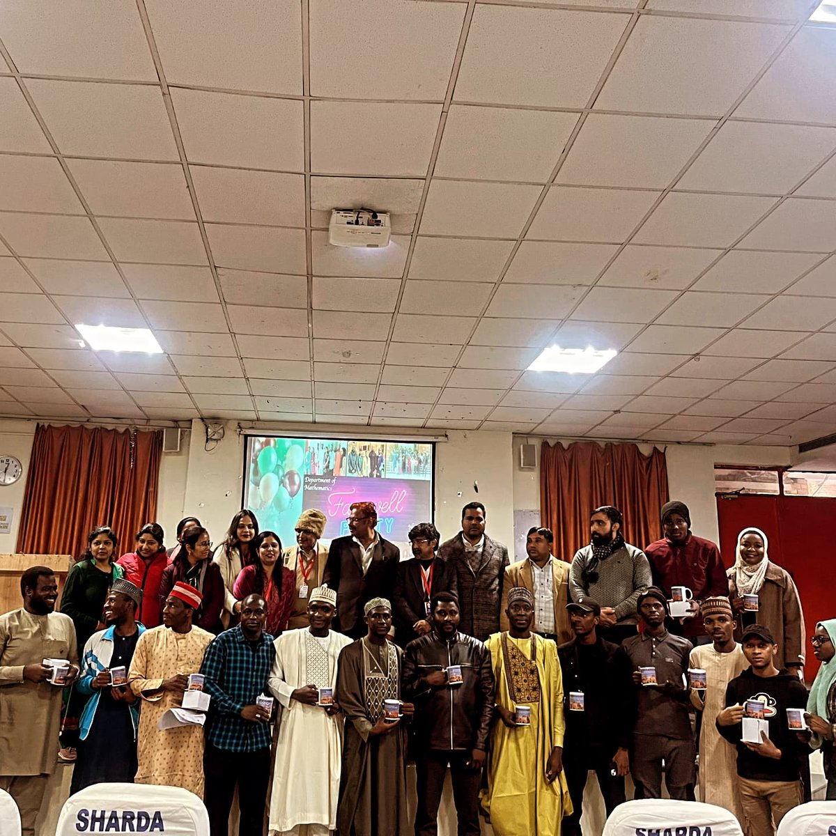 Farewell 🎊

Today, with heartfelt emotions, we bid farewell to the Department of Mathematics at Sharda University. The memories we’ve created and the bonds we’ve formed will always hold a special place in my heart.