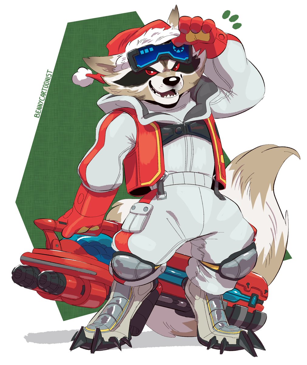 BennyCartoonist's tweet photo. I love this skin of rocket so much!!!✨💖 https://t.co/JPDfXsw0iE