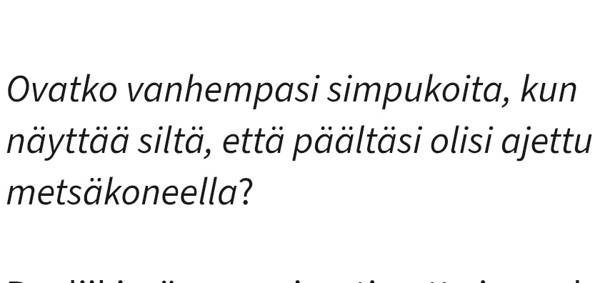Tästä iskurepliikki vuodenvaihteen juhliin testattavaksi: